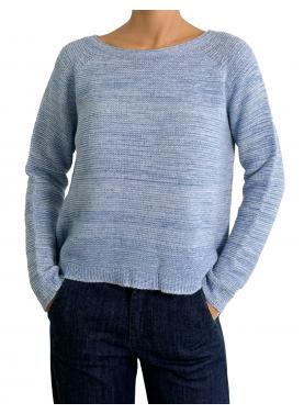 Maglione girocollo misto cashmere 